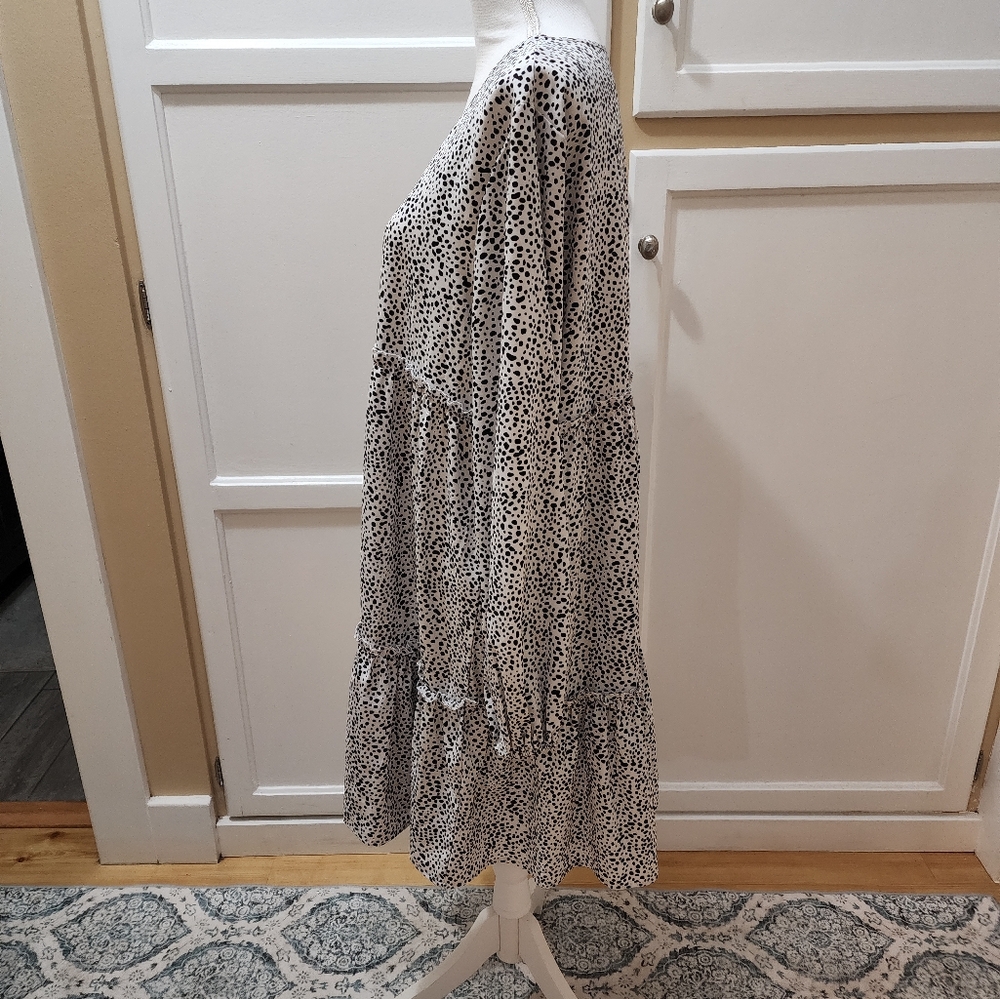 SHEIN Women's Black and White Polka Dot Dress - Picture 6 of 13